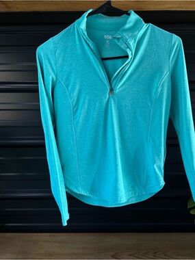 Girl’s DSG Teal Quarter-Zip Long Sleeve Pullover